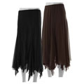 S Max by Adi Women's Elastic Waist Chiffon Skirt
