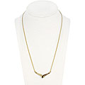 Glitzy Rocks 18k Goldplated Sterling Silver Garnet V-style Necklace