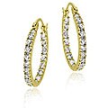 Icz Stonez 18k Goldplated Sterling Silver Cubic Zirconia Mini Hoop Earrings
