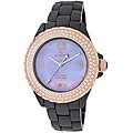 Le Chateau Women's Condezza LC Ceramic and Cubic Zirconia Watch