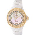 Le Chateau Women's Condezza LC Ceramic and Cubic Zirconia Watch