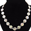 Silver Mother of Pearl Necklace (Thailand)
