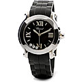 Chopard Women's 'Happy' Diamond Rubber Strap Sport Watch
