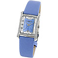 Stuhrling Original Women's 'Gatsby Girl' Blue Dial Crystal Watch