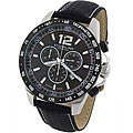 Stuhrling Original Men's 'Concorso' Black Dial Chronograph Watch
