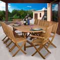 Toulon Deluxe 11-piece Teak Dining Set