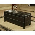 Bentley Bonded Leather Storage Ottoman