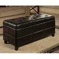 Bentley Bonded Leather Storage Ottoman