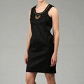 110 West Women's Black Stretch Taffeta Dress