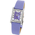 Stuhrling Original Women's Gatsby Girl Lavender Strap Crystal Watch