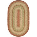 Hand-woven Indoor/Outdoor Reversible Multicolor Braided Rug (4' x 6' Oval)
