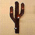 'Desert Cactus' Iron Candle Holder (Mexico)