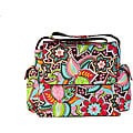 OiOi Pink Floral Bouquet Messenger Diaper Bag
