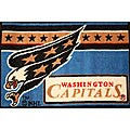 NHL Washington Capitals Red/ Navy Rug (1'6 x 2'4)