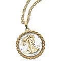 American Coin Treasures Gold/ Silver Liberty Walking Half Dollar Pendant