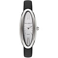Christian Bernard Women's Stainless Steel Black Satin Strap Watch