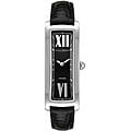 Christian Bernard Women's Black Dial Leather Strap Watch