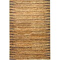 Hand-knotted All-Natural Fields Beige Hemp Rug (9' x 12')