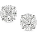 18k White Gold 2 1/4ct TDW Diamond Stud Earrings (G-H, SI)