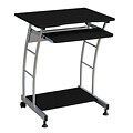 Silver/ Black Computer Cart
