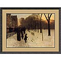 Frederick Hassam 'Boston Common at Twilight, 1885-86' Framed Print