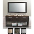 Clamentina Espresso 72-inch Double-sink Bathroom Vanity