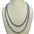 Blue Freshwater Pearl 48-inch Strand (6.5-7 mm)