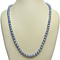 Blue Freshwater Pearl 24-inch Strand (7-7.5 mm)
