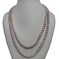 Pink Freshwater Pearl 100-inch Endless Necklace (7-7.5 mm)