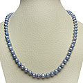 Blue Freshwater Pearl 16-inch Strand (7.5-8 mm)