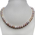 Multi-colored Pink Freshwater Pearl 18-inch Strand (7.5-8 mm)