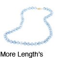 Blue Freshwater Pearl 18-inch Strand (7.5-8 mm)