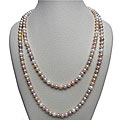 Multi-colored Pink Freshwater Pearl 80-inch Endless Necklace (7.5-8 mm)