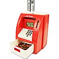 Studies on kids banking game Red ATM Toy Bank With ATM Card