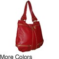 Amerileather Rila Zip Leather Shoulder Bag