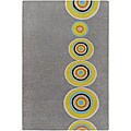 Hand-tufted Vibrant Grey New Zealand Wool Rug (5' x 8')