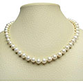 DaVonna White Freshwater Pearl 16-inch Strand (9-10 mm)