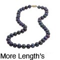 DaVonna Black Freshwater Pearl 18-inch Strand (9-10 mm)