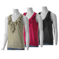 Happie Junior's Smocked Sleeveless Ruffle Top