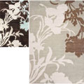Handmade Alexa Pino Emblem Floral Rug (5' x 8')