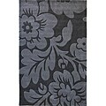 Hand-tufted Alexa Pino Collection Floral Grey Rug (7'6 x 9'6)