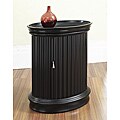 Hand-painted Ebony Accent Tray Table