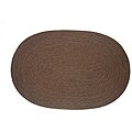 Trusted Braided rug Prim website Tubular Performance Braid Brown Rug (4' x 6' Oval)
