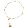 Caribe Gold 14k over Sterling Silver Sun Charm Anklet