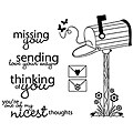 Unity Stamp 'Sending My Love' Unmounted Red Rubber Stamps