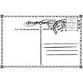 Unity Stamp 'Vintage Postcard' Unmounted Red Rubber Stamp