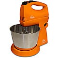 Wolfgang Puck Orange Hand/ Stand Mixer with WP Recipes (Refurbished)