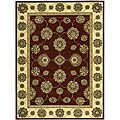 Golden Saga Brick Red Viscose Rug (2' x 5'9)