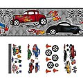 Self-adhesive 'Road Racers' Wall Decor Set