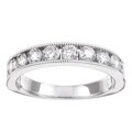14k White Gold 1ct TDW Diamond Miligrain Detail Ring (H-I, I1-I2)